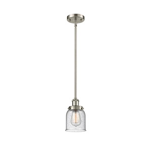 Bell - 1 Light Stem Hung Mini Pendant In Industrial Style-10 Inches Tall and 5 Inches Wide - 1290024