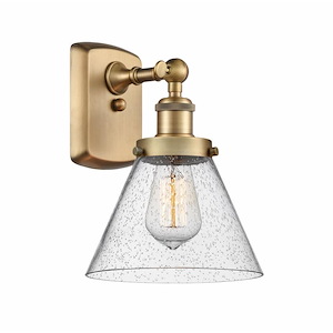 Cone - 1 Light Wall Sconce In Industrial Style-13 Inches Tall and 8 Inches Wide - 1290162