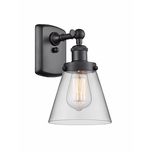 Cone - 1 Light Wall Sconce In Industrial Style-11 Inches Tall and 6 Inches Wide - 1290061