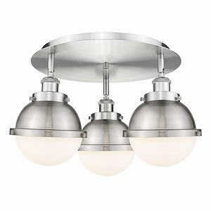 Ballston Urban - 3 Light Flush Mount In Art Deco Style-10.75 Inches Tall and 18.25 Inches Wide - 1330356