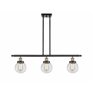 Beacon - 3 Light Stem Hung Island In Modern Style-10 Inches Tall and 36 Inches Wide - 1290127