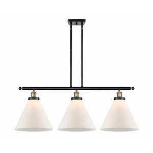 Cone - 3 Light Island In Industrial Style-11 Inches Tall and 36 Inches Wide - 1290128