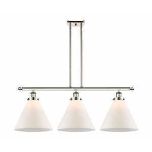 Cone - 3 Light Island In Industrial Style-11 Inches Tall and 36 Inches Wide - 1290128