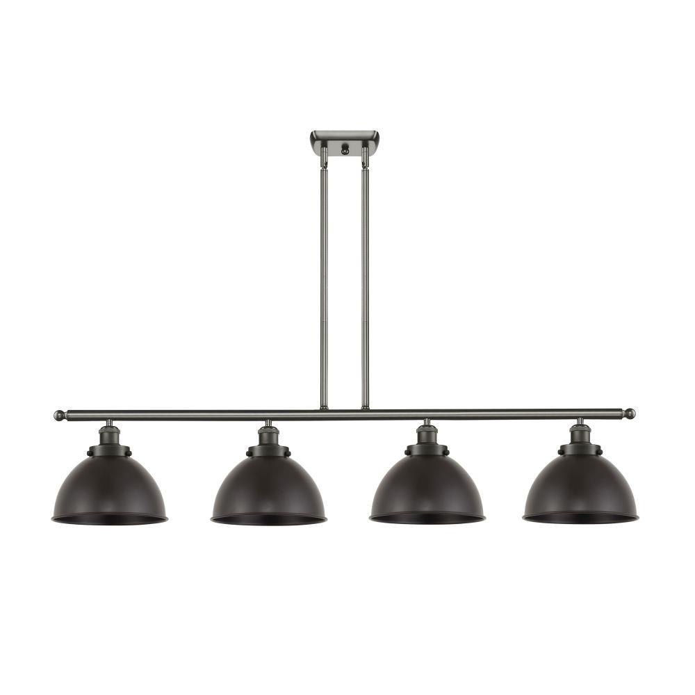 Innovations Lighting 916-4I-MFD-10-LED Derby - 100W 4 LED Stem Hung Island-10.63 Inch Tall and 48.13 Inch Wide