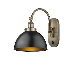Ballston Urban - 1 Light Adjustable Swing Arm Wall Sconce-11 Inch Tall and 10 Inch Wide - 1427945