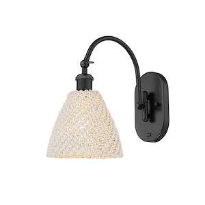 Bristol Natural - 1 Light Wall Sconce-13.5 Inch Tall and 7.5 Inch Wide - 1428017