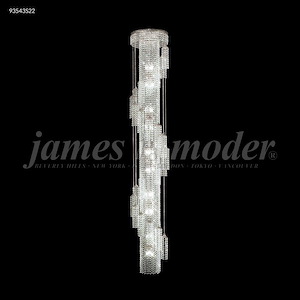 Contemporary - 30 Light Large Entry Chandelier-96 Inches Tall and 16 Inches Wide - 1337335