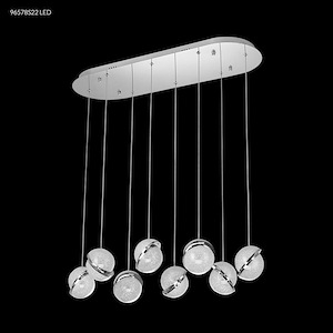 Crystal Ice - 50 Inch 80W 8 LED Crystal Chandelier - 869406