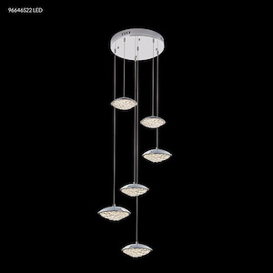 Galaxy - 17 Inch 36W 6 LED Crystal Chandelier - 869418