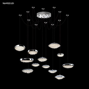 Galaxy - 50 Inch 84W 12 LED Crystal Chandelier - 869419