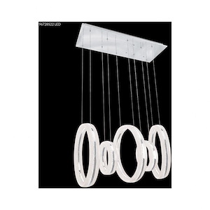 Crystal Ice - 54 Inch 144W 1 LED Ring Acrylic Chandelier - 903728
