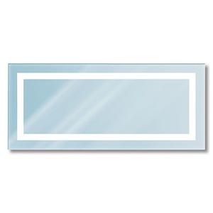 Envisage - 63 Inch 38W 1 LED Rectangular Back-lit Mirror with Rectangular Cutouts - 614689
