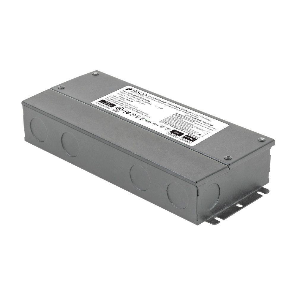 Jesco Lighting DL-PS-60/24-JB-OD-UNI-DIM DL-PS - 60W LED Outdoor Universal Dimming Junction Box Power Supply-1.75 Inch Tall and 2.5 Inch Wide
