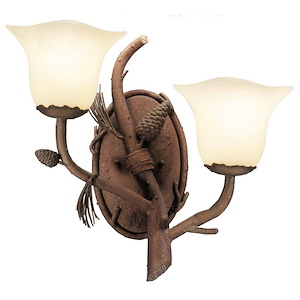Ponderosa - Two Light Left Wall Bracket - 1213494