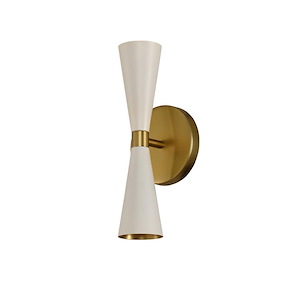 Milo - 6W 2 LED Wall Sconce In Modern Style-12 Inches Tall and 5 Inches Wide - 1294993