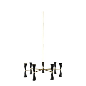 Milo - 35 Inch 42W 14 LED 7 Arm Chandelier - 1213428