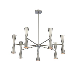 Milo - 35 Inch 42W 14 LED 7 Arm Chandelier - 1213469