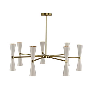 Milo - 35 Inch 42W 14 LED 7 Arm Chandelier - 1213342