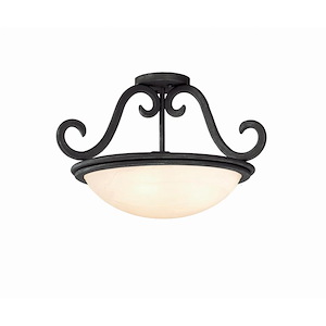 Santa Barbara - Three Light Semi-Flush Mount - 1213411