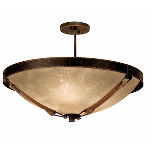 Rodeo Drive - Three Light Semi-Flush Mount - 1213513