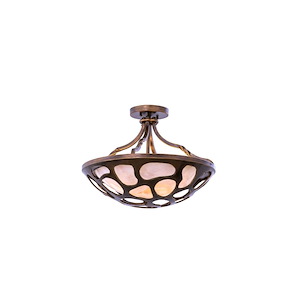 Gramercy - Three Light Semi-Flush Mount - 518085