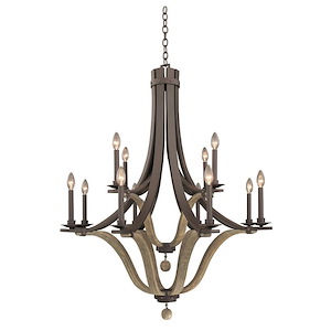 Lansing - Twelve Light 2-Tier Chandelier - 518058