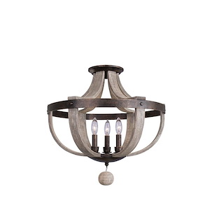 Harper - Three Light Semi-Flush Mount - 723477