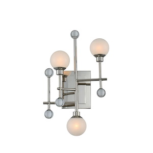 Mercer - 9W 3 LED Wall Sconce In Art Deco Style-16 Inches Tall and 10 Inches Wide - 882302
