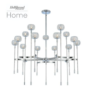 Mae - 42 Inch 45W 3 LED 2-Tier Chandelier - 882277