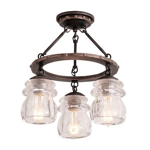 Brierfield - Three Light Semi-Flush Mount - 518150
