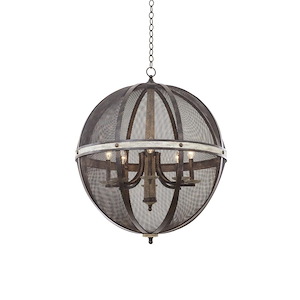 Coronado - 28.5 Inch Eight Light Oval Chandelier - 518203