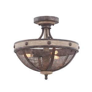 Coronado - Three Light Semi-Flush Mount - 518199