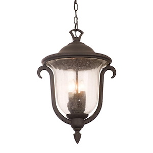 Santa Barbara - 3 Light Outdoor Hanging Lantern-18 Inches Tall and 13 Inches Wide - 156480
