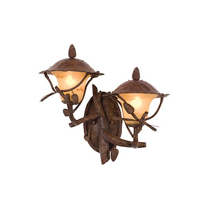Ponderosa - Two Light Outdoor Left Wall Bracket - 882445
