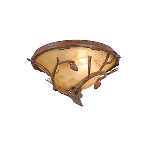 Ponderosa - Two Light Outdoor Flush Mount - 882171