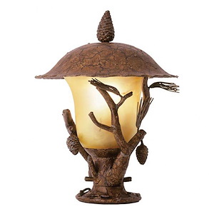Ponderosa - Outdoor Pier Mount Base In Rustic Style-2.5 Inches Tall and 6.5 Inches Wide - 882458