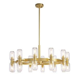 Manarola - 24 Light Round Chandelier-16 Inch Tall and 35 Inch Wide - 1146648
