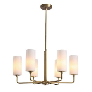 Ortona - 6 Light Chandelier-15 Inch Tall and 26 Inch Wide - 1152379