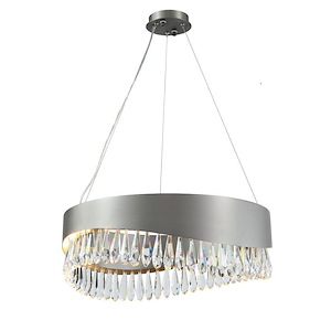 Venosa - 34W 1 LED Small Round Chandelier-7 Inch Tall and 26 Inch Wide - 1418349