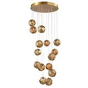Zara - 5W 15 LED Chandelier-125 Inch Tall and 21 Inch Wide - 1418351