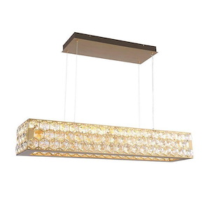 Hector - 110W 1 LED Chandelier-8 Inch Tall and 48 Inch Wide - 1418356