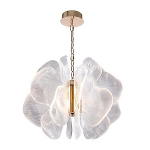 Eleanore - 80W 1 LED Small Chandelier-19 Inch Tall and 24 Inch Wide - 1418358
