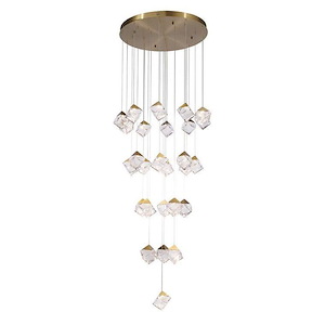 Pensey - 135W 27 LED Chandelier-145 Inch Tall and 32 Inch Wide - 1418362