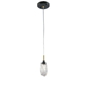 Avola - 1 Light Ice-Drop Pendant-125 Inch Tall and 3 Inch Wide - 1145746
