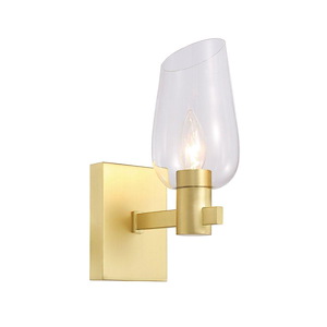 Calabria - 1 Light Wall Sconce-10 Inch Tall and 4 Inch Wide - 1149432