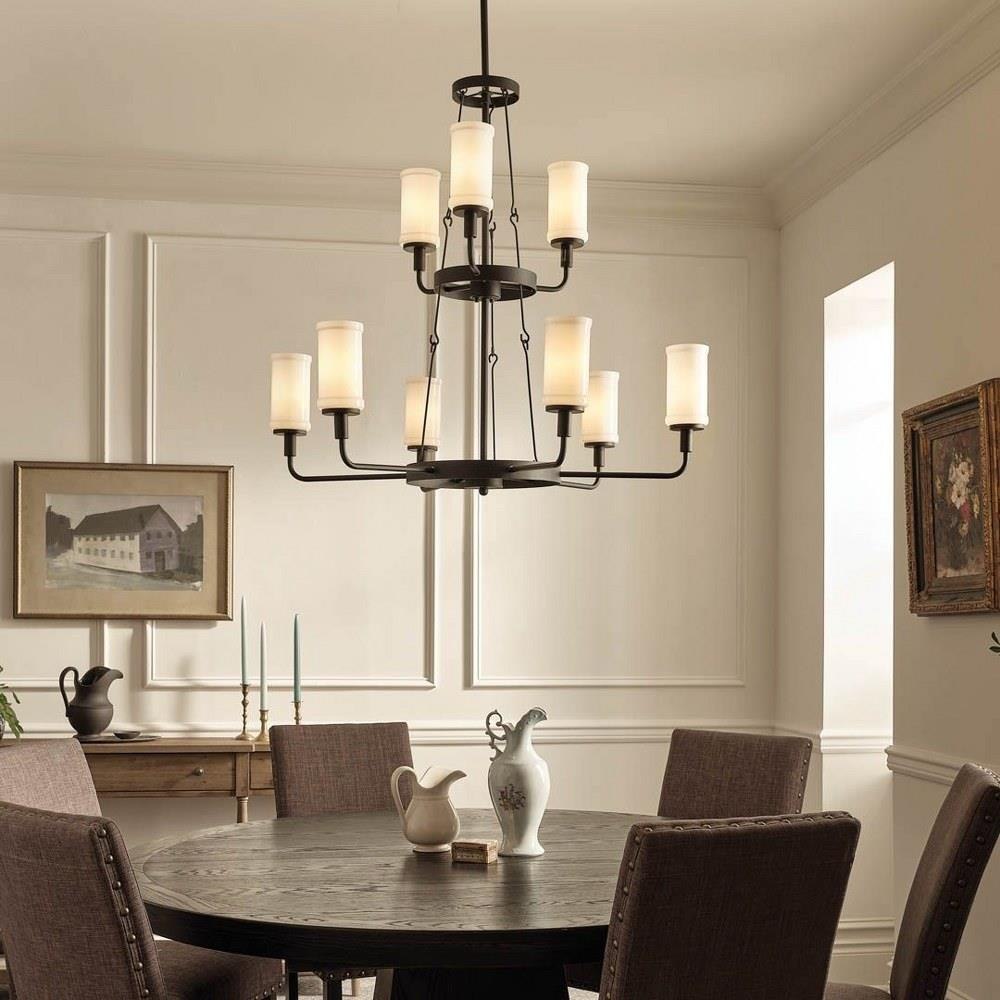 Kichler Lighting - 52452 - Vetivene - 9 Light 2-Tier Chandelier In  Homestead Style-37.25 Inches Tall and 39.75 Inches Wide