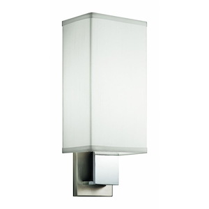 8W 1 LED Wall Bracket - with Transitional inspirations - 14.25 inches tall by 5.5 inches wide