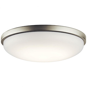 34W 1 LED Flush Mount - with Utilitarian inspirations - 4.5 inches tall by 17.75 inches wide - 968699