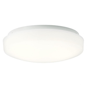 15W 1 LED Flush Mount - with Utilitarian inspirations - 3.75 inches tall by 10.75 inches wide - 969028