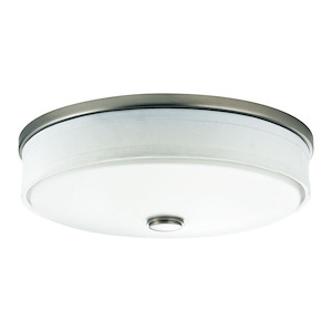23W 1 LED Flush Mount - with Transitional inspirations - 4.25 inches tall by 13 inches wide